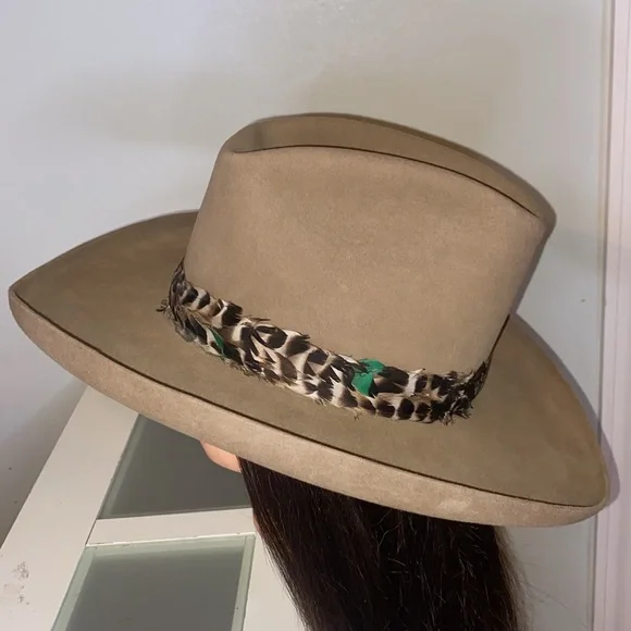 Vintage Resistol Stagecoach Self Conforming Feather Western Hat-Unisex-Size 7